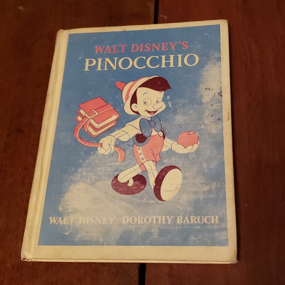 Vintage 1940 Disney's Pinocchio book